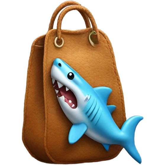 Un bolso de tiburon emoji