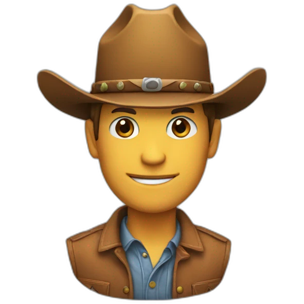 Mr First with cowboy hat emoji