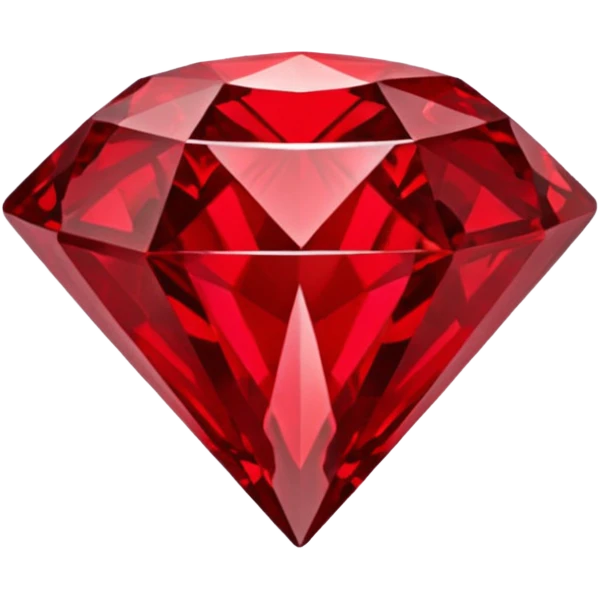 Red diamond carved on its front "RED" emoji
