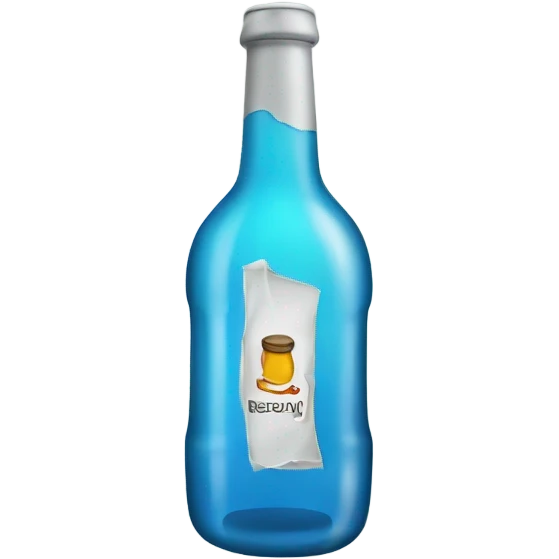 Alcohol bottle in the freezer emoji