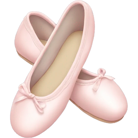 Pale pink ballet shoes emoji