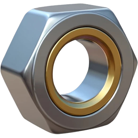 1 hex nut emoji