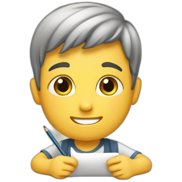 Boy scrimming emoji