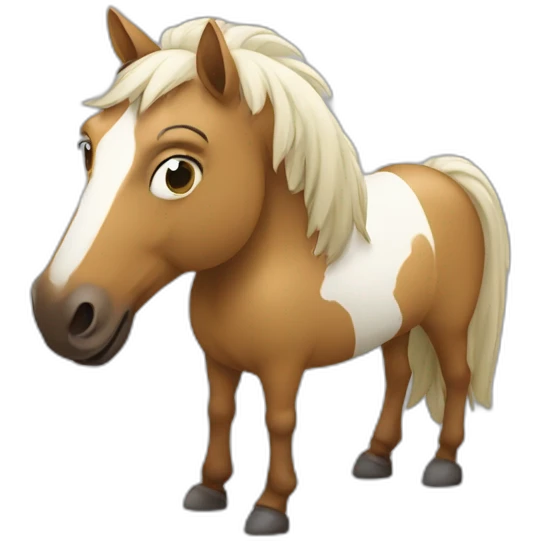 Poulin cheval emoji