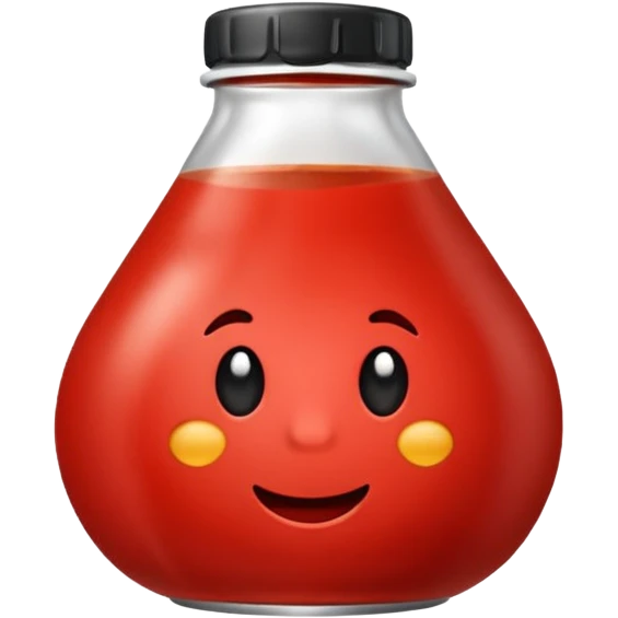 en ketchup som är kär emoji