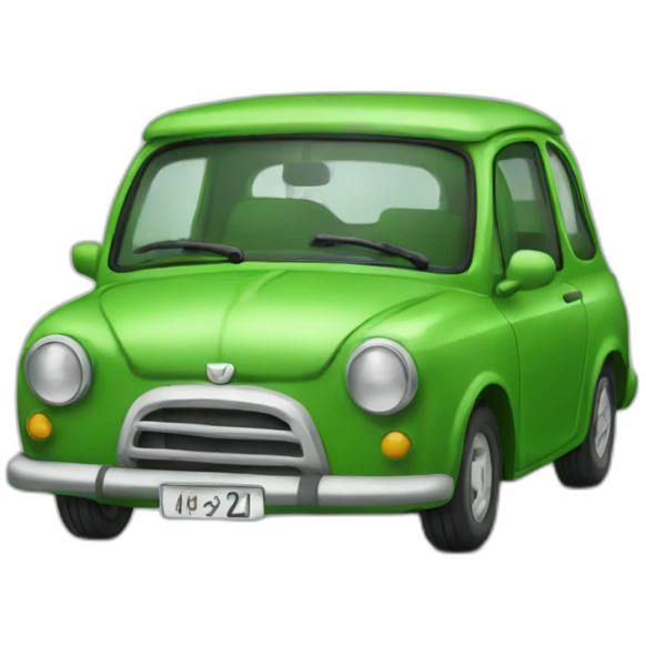 Carro verde emoji
