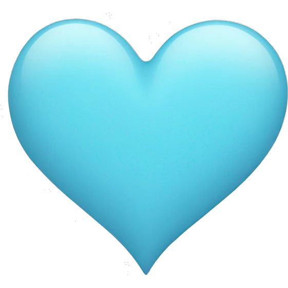 light blue heart emoji