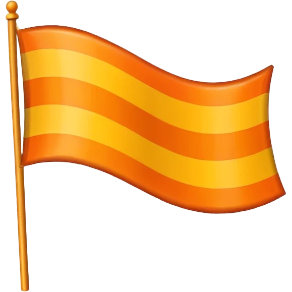 I want a flag emoji 🚩🚩 like this but flag should be orange emoji