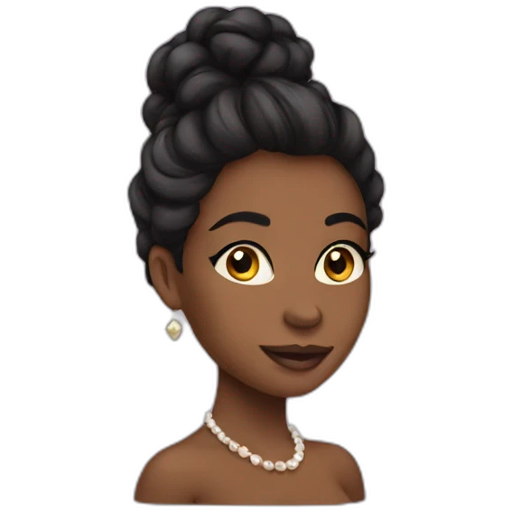 Black coquette emoji