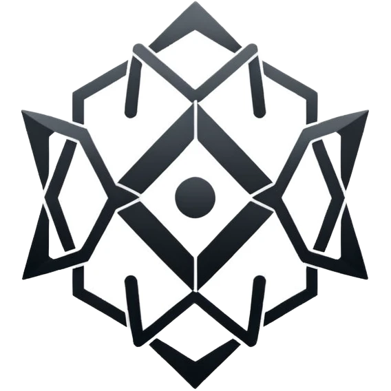 Create an emoji in which it is representing AI logo similarly like the logo of Chat GPT ,Gemini but different completely different and very professional not simple and try to make it in black and white colour emoji