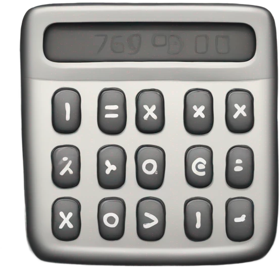 calculator drawn on a napkin emoji