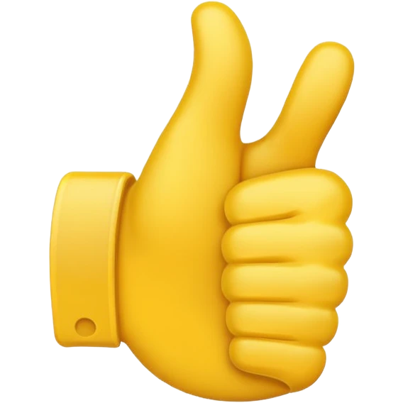 thumbs up emoji, positive and bold emoji