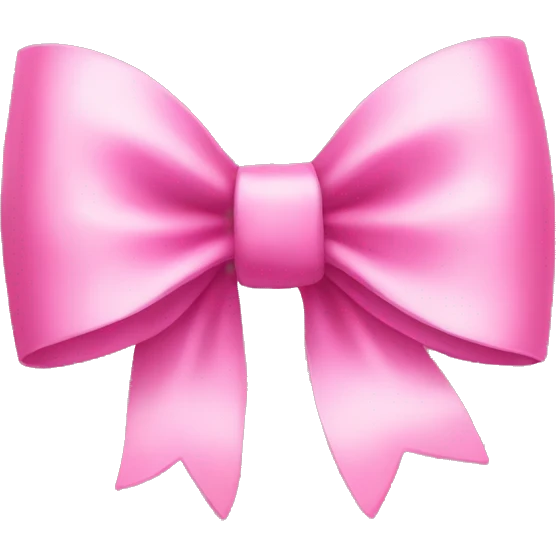 pink bow  emoji