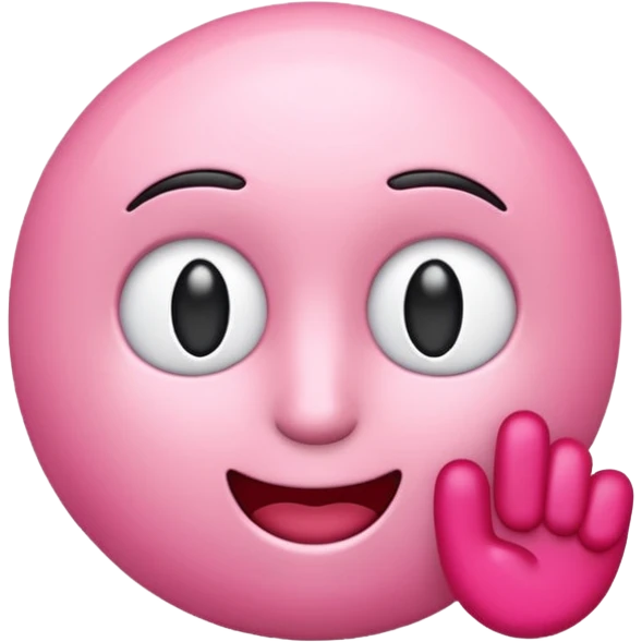 me haces un emoji de alerta en rosa tipo 3d ? te paso el código de color FDD2EF emoji