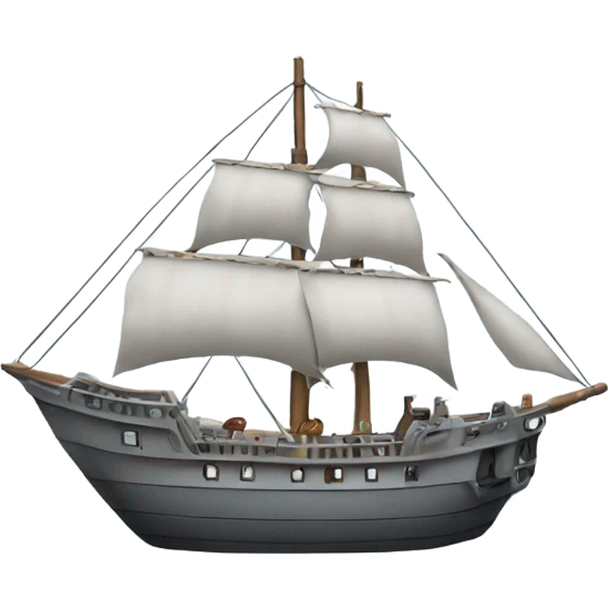 gray ship emoji