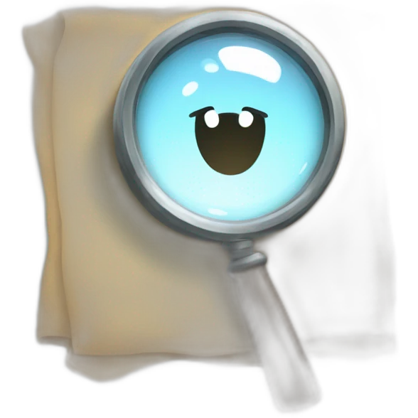 magnifying glash emoji
