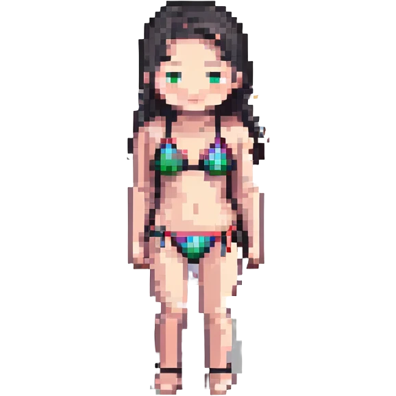 a girl in a bikini emoji