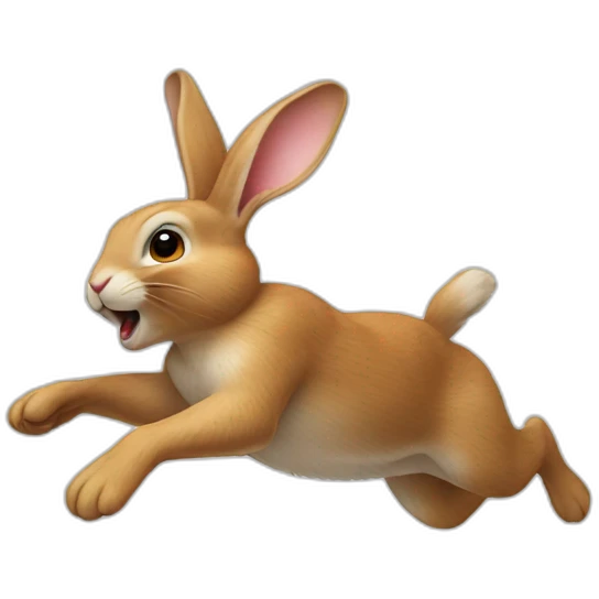 rabbit jumping emoji