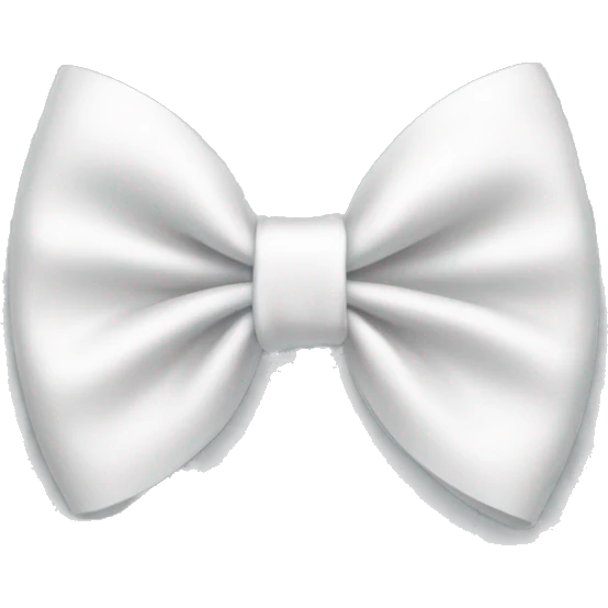 white bow emoji