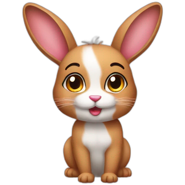 feral rabbit wearing bikini emoji