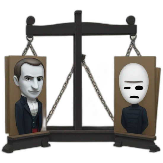 macron and french guillotine emoji