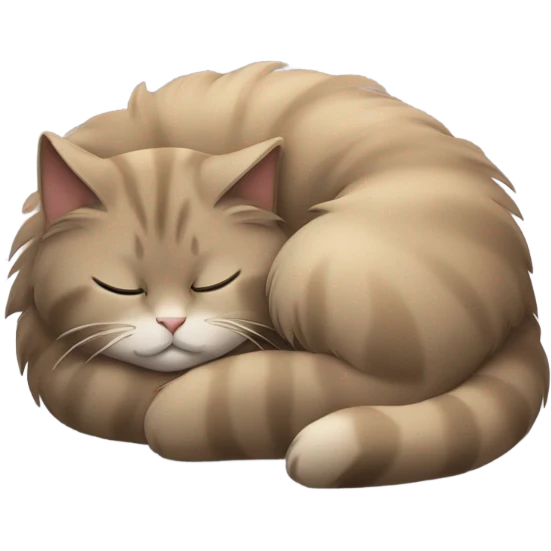 Cat sleeping emoji