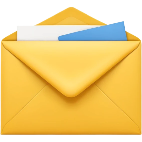 yellow letter envelope emoji