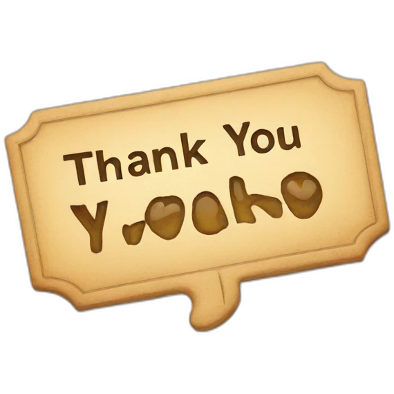 Thank you sign emoji