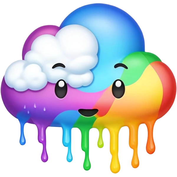 rainbow puke emoji