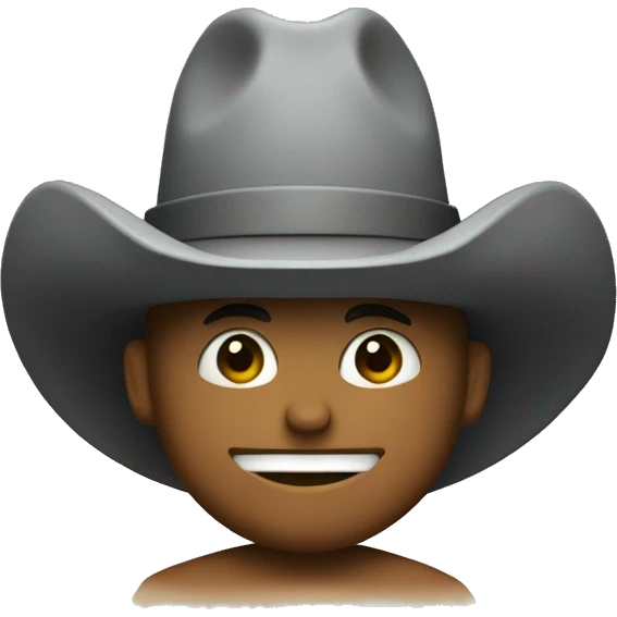 a large plus symbol wearing a cowboy hat emoji