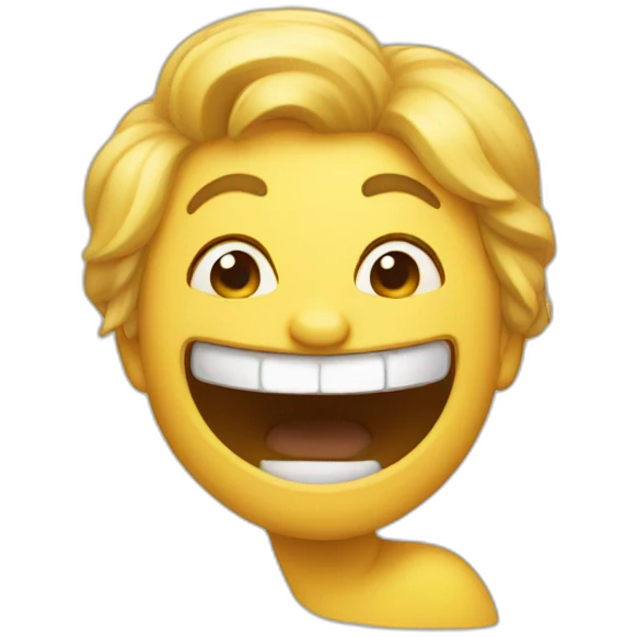 Insecure laughter emoji