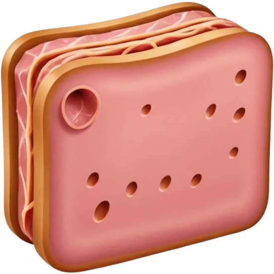 a slice of luncheon meat, simple, clear emoji