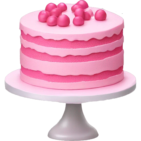 Pretty pink cake emoji