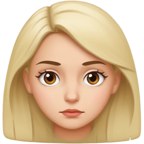 Girl giving side eye emoji