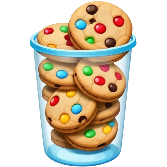 small plastic cup with cookies   emoji