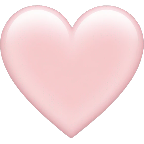 light pink heart emoji