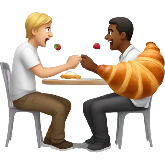 croissant eating croissant emoji