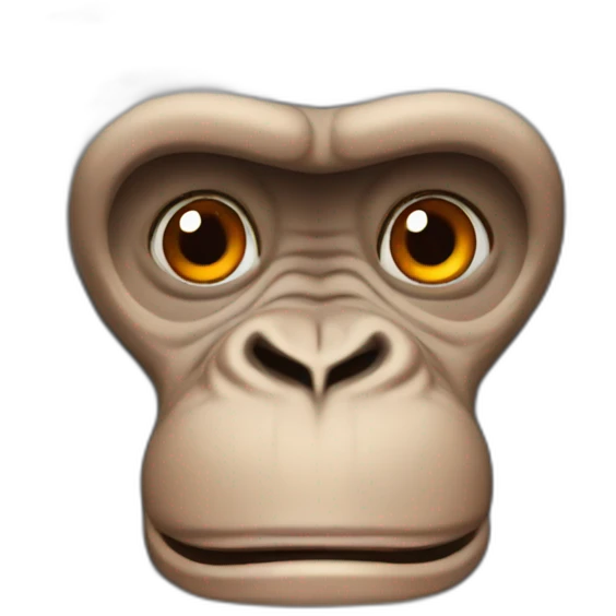 Orange gorilla emoji