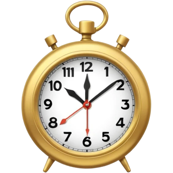 horloge avec la petite aiguille sur le 6 et la grande sur le 7 emoji