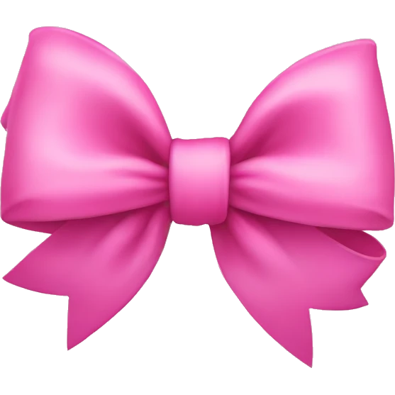 Pink bow emoji