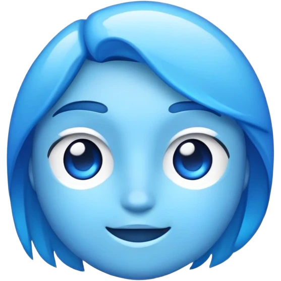 Blue emoji