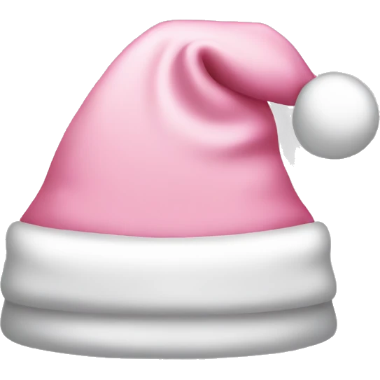 light pink santa hat emoji