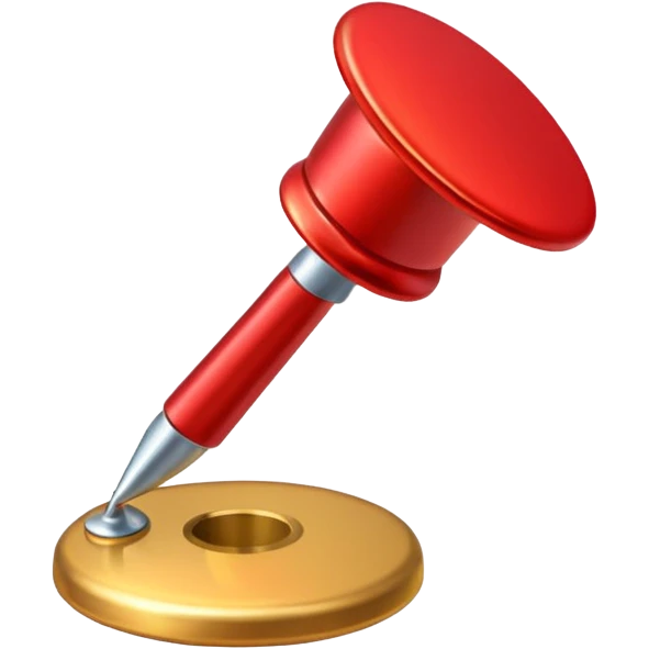 tachuela roja ubicacion  emoji