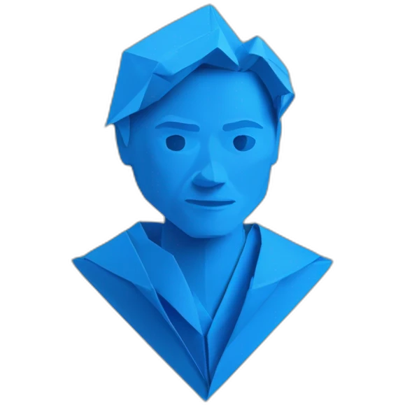 blue origami erling haaland emoji