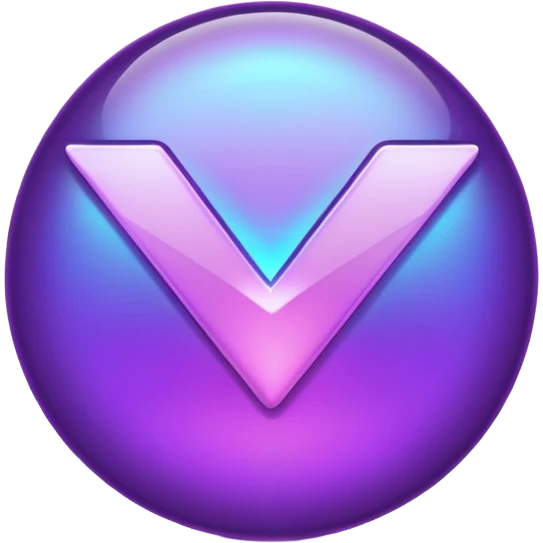 holographic purple checkmark emoji