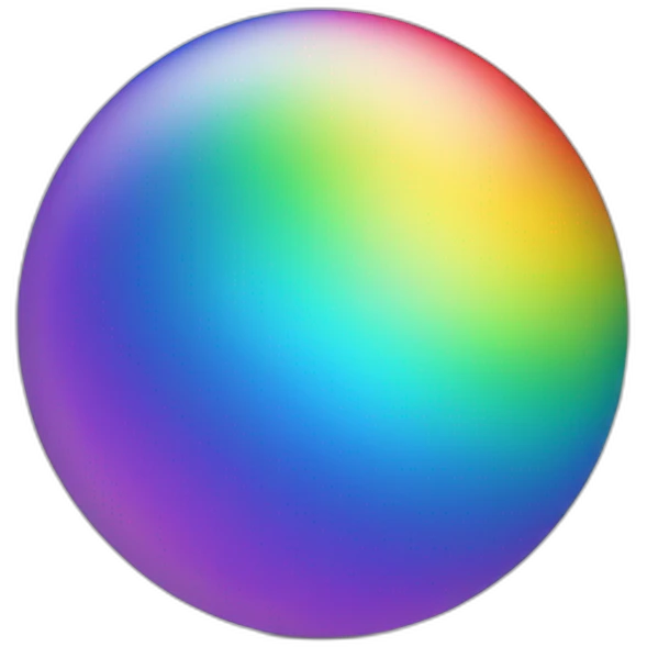 rainbow orb emoji