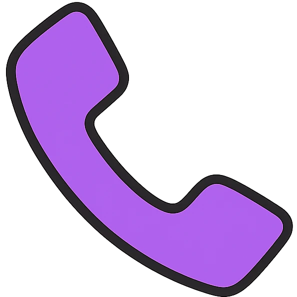 purple phone receiver emoji