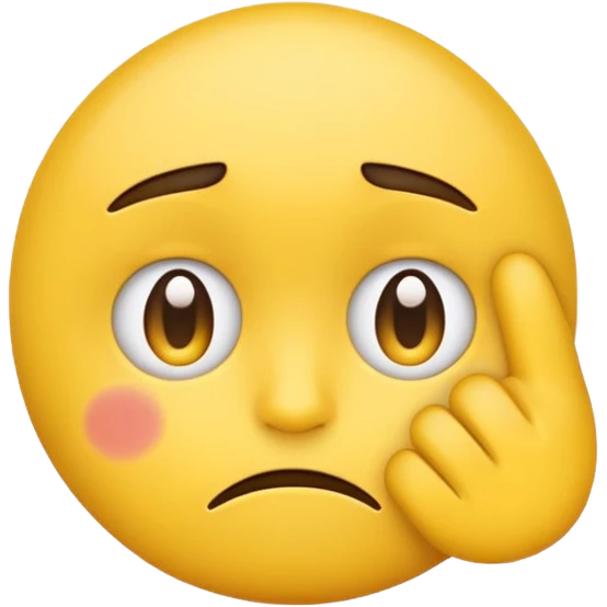 emoji подозрительно смотрит вбок с грустный лицом и поднимая брови emoji