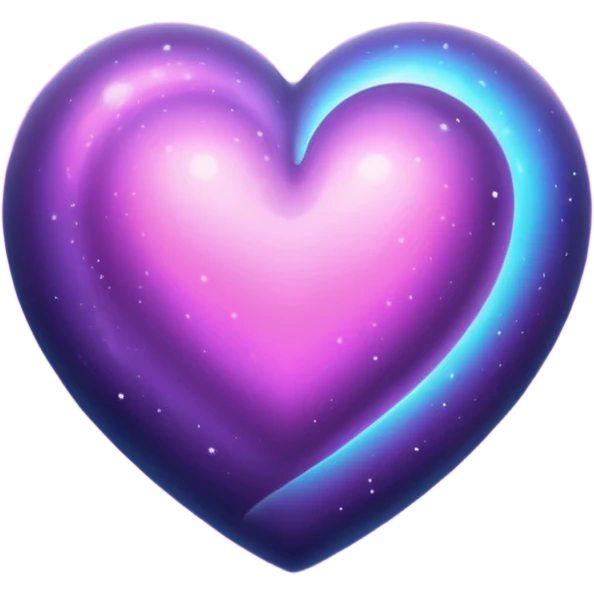 Planet heart in the space  emoji