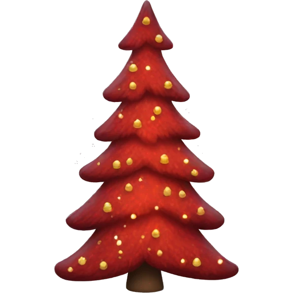 red christmas tree emoji